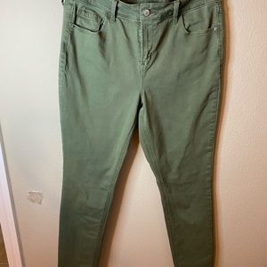 Old Navy Green jeans Size 14
